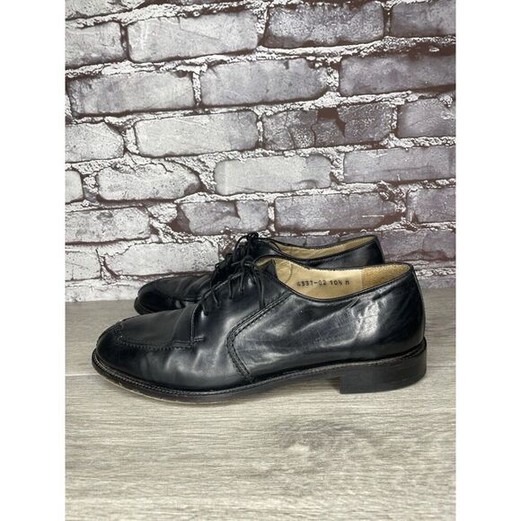 PRONTO UOMO Black Leather Split Toe Oxfords Lace Up Shoes Men’s Sz 10.5M US/44EU - Picture 5 of 16